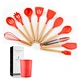 red kitchen utensil set